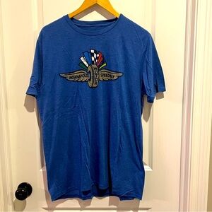 Indianapolis Motor Speedway T Shirt Men’s L Short‎ Sleeve Blue